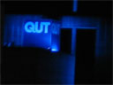 QUT turned the cube blue Z block Gardens Point