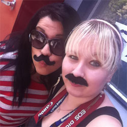 Movember - Amanda & Mel 